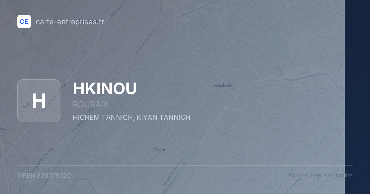 HKINOU — 838078020 — fiche entreprise
