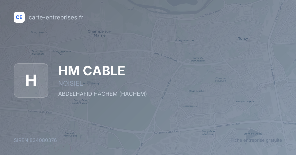 HM CABLE — 834080376 — fiche entreprise