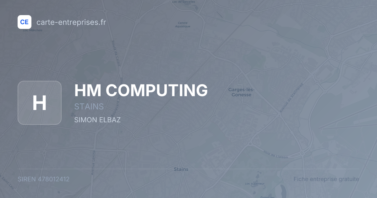 HM COMPUTING — 478012412 — fiche entreprise