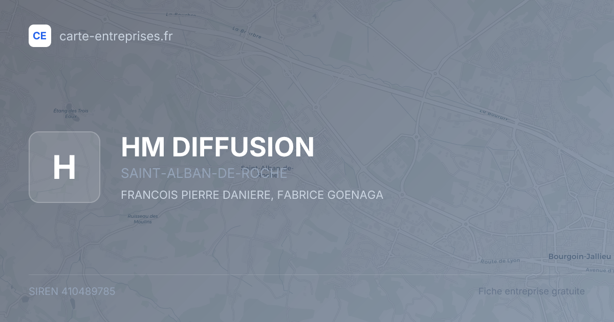 HM DIFFUSION — 410489785 — fiche entreprise
