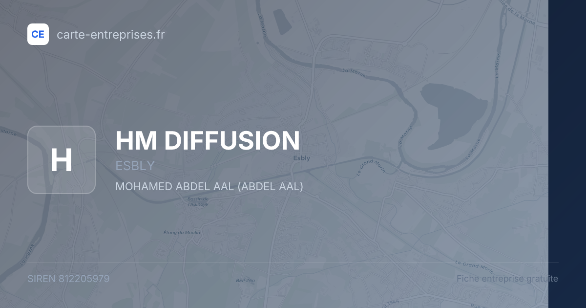 HM DIFFUSION — 812205979 — fiche entreprise