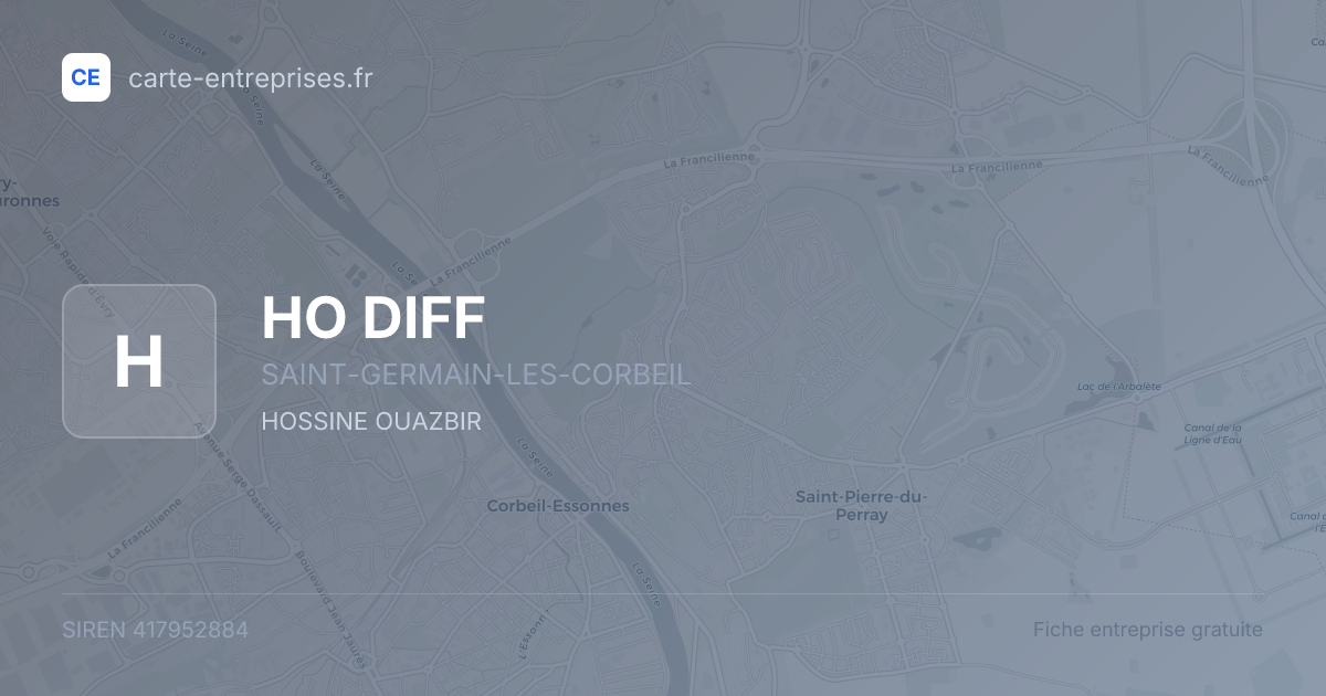 HO DIFF — 417952884 — fiche entreprise