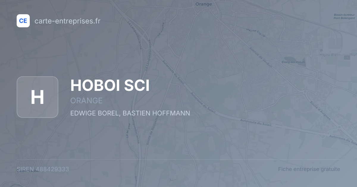 HOBOI SCI — 488429333 — fiche entreprise