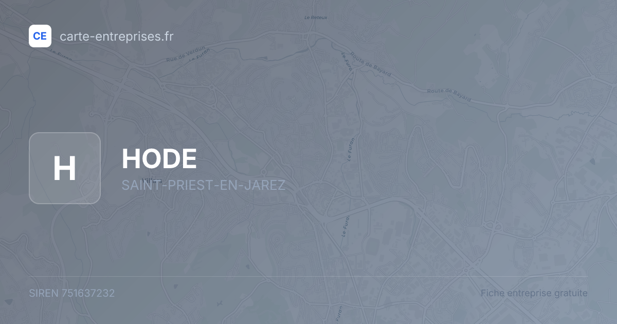 HODE — 751637232 — fiche entreprise