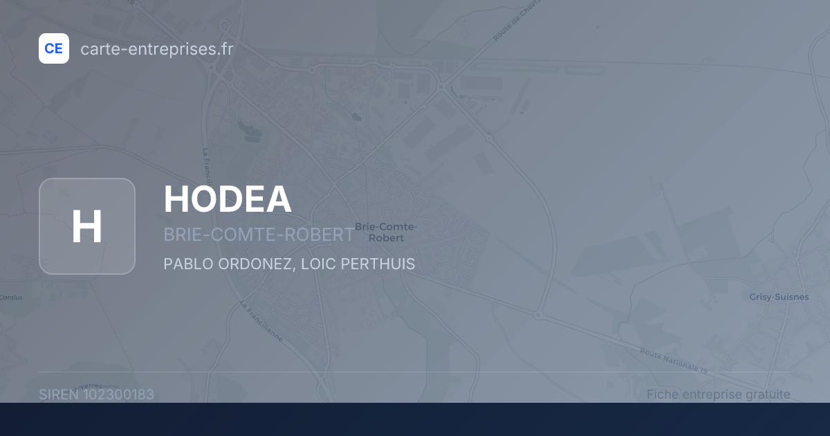 HODEA — 102300183 — fiche entreprise