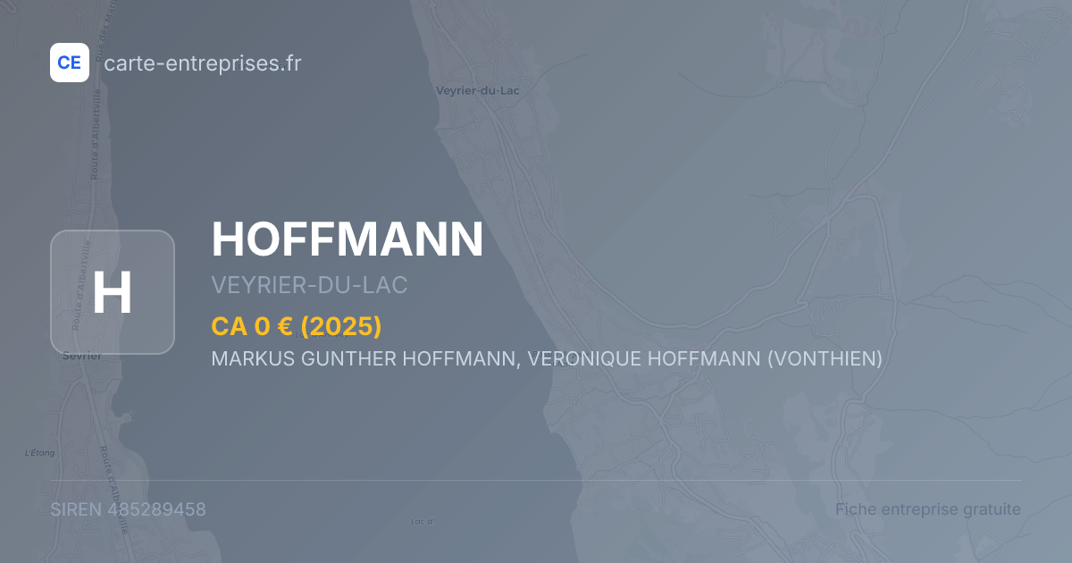 HOFFMANN — 485289458 — fiche entreprise