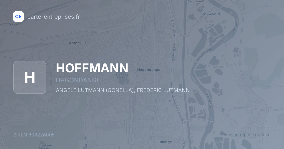 HOFFMANN — 808226005 — fiche entreprise