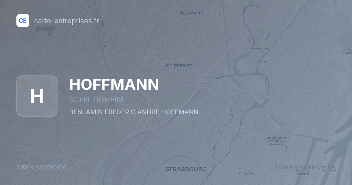 HOFFMANN — 832680136 — fiche entreprise