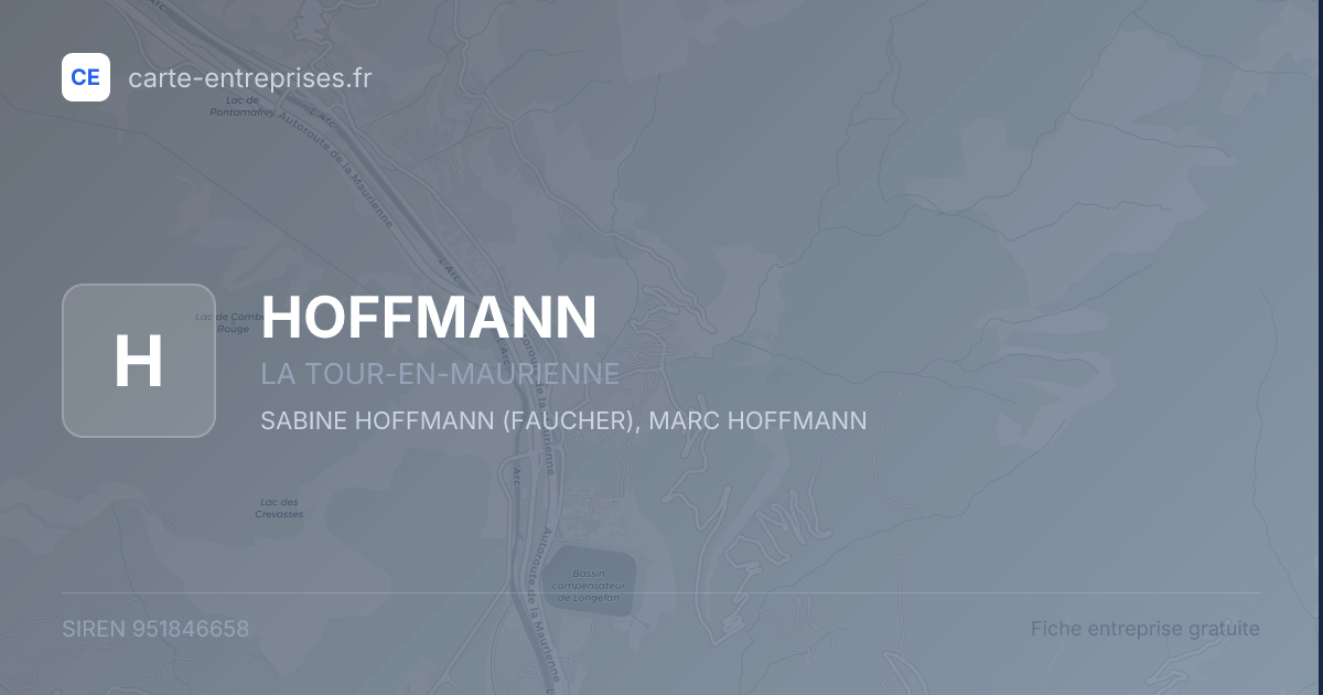 HOFFMANN — 951846658 — fiche entreprise