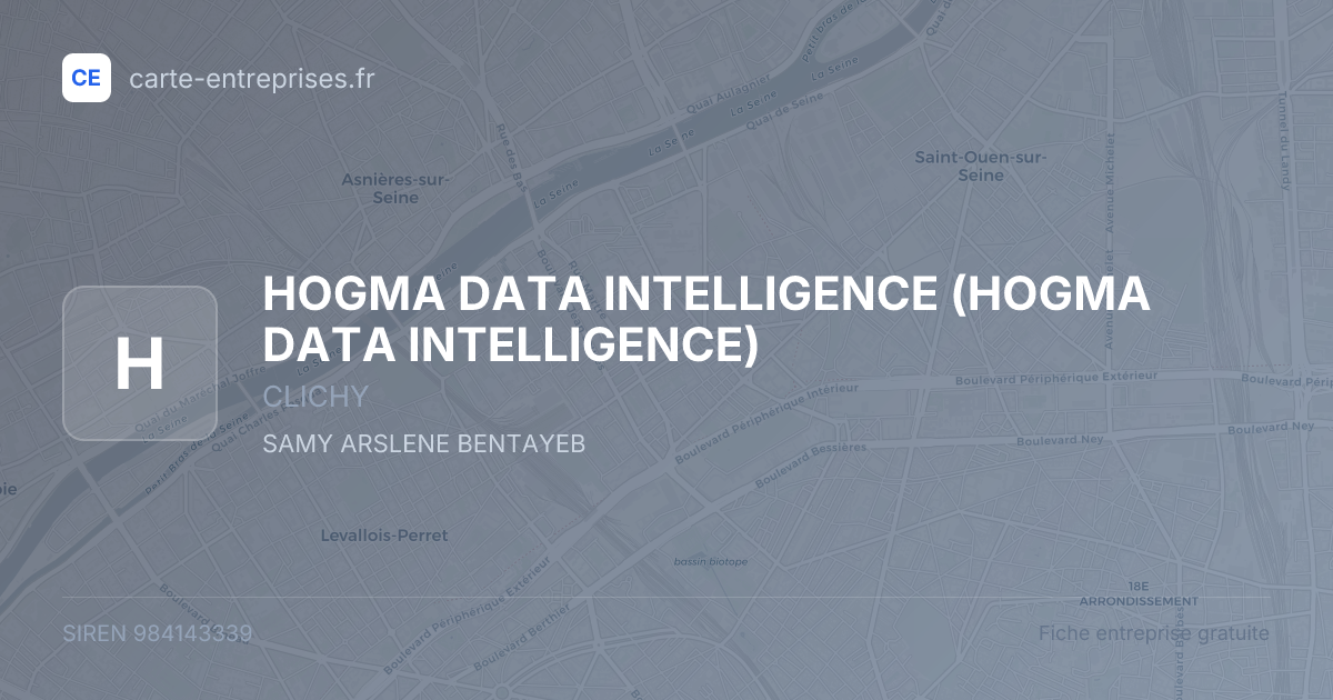 HOGMA DATA INTELLIGENCE — 984143339 — fiche entreprise