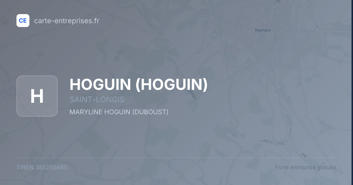 HOGUIN — 385265665 — fiche entreprise