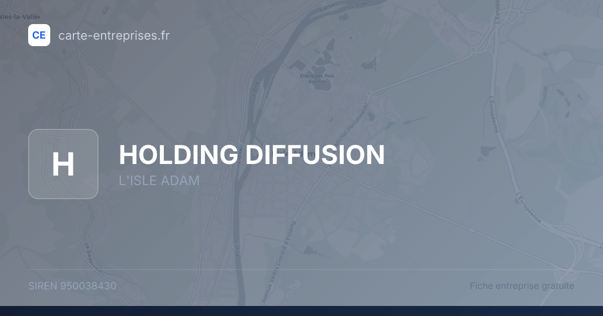 HOLDING DIFFUSION — 950038430 — fiche entreprise