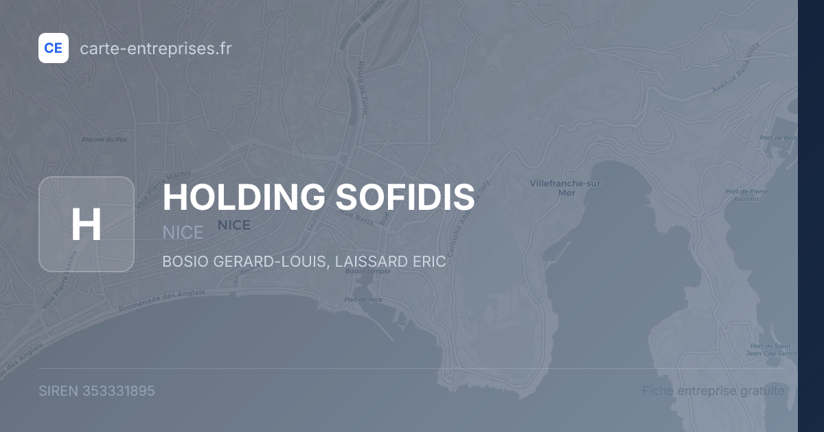 HOLDING SOFIDIS — 353331895 — fiche entreprise