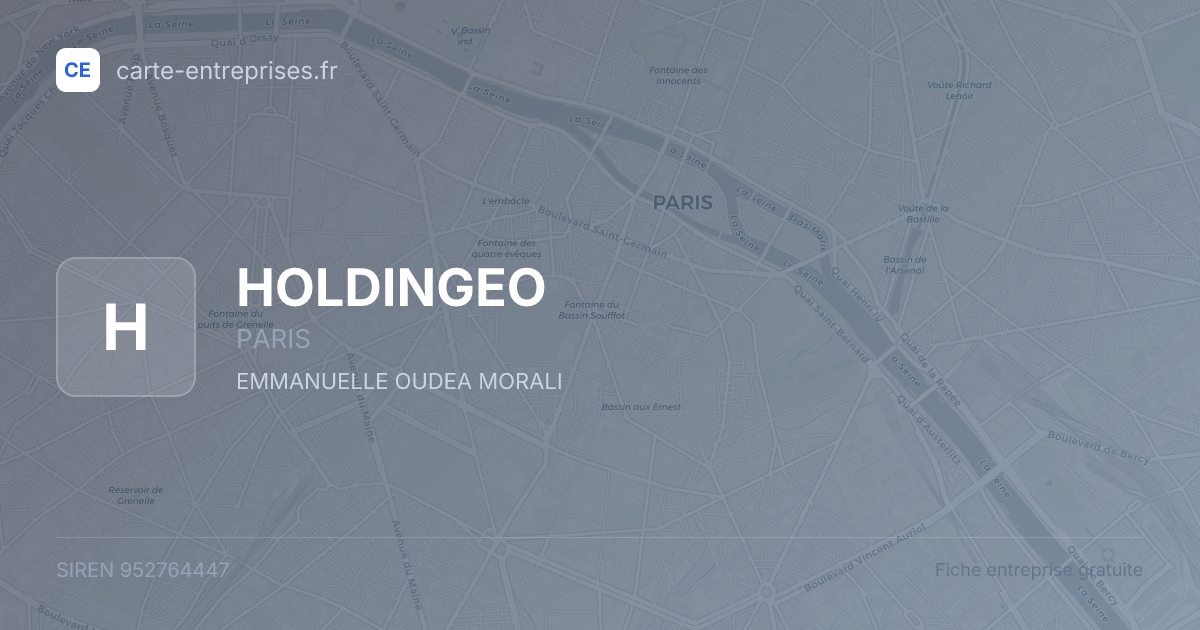 HOLDINGEO — 952764447 — fiche entreprise