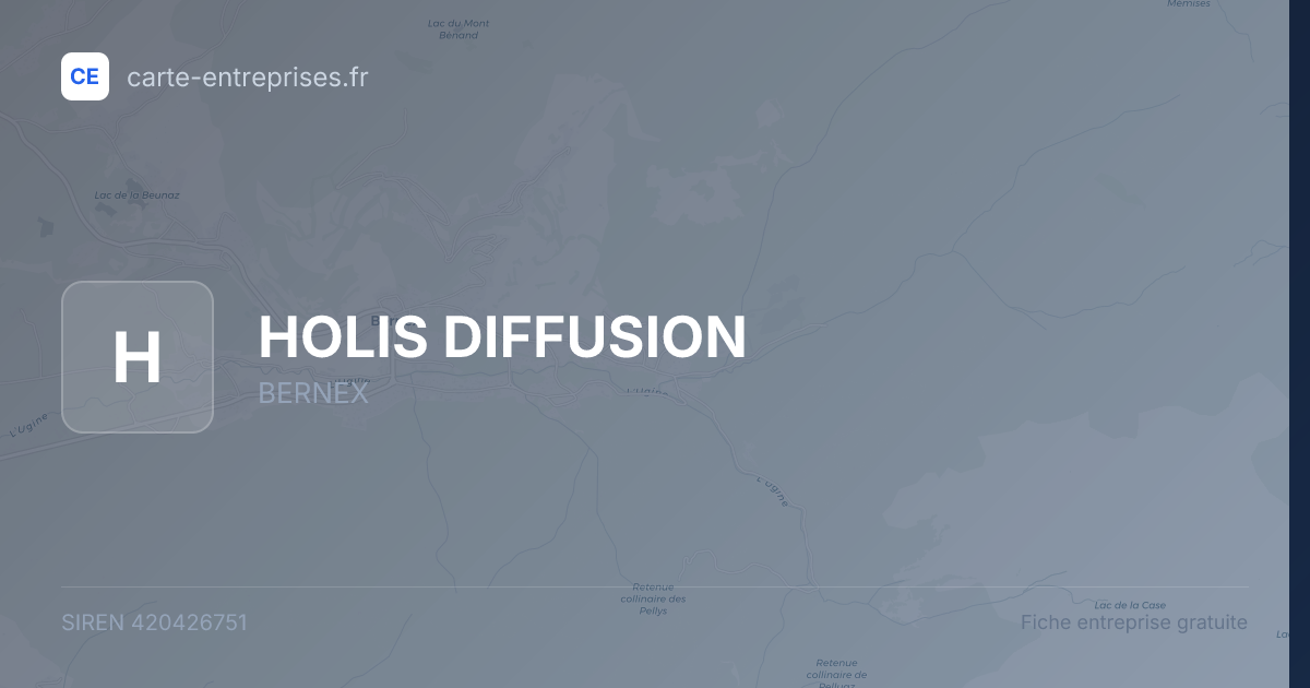 HOLIS DIFFUSION — 420426751 — fiche entreprise