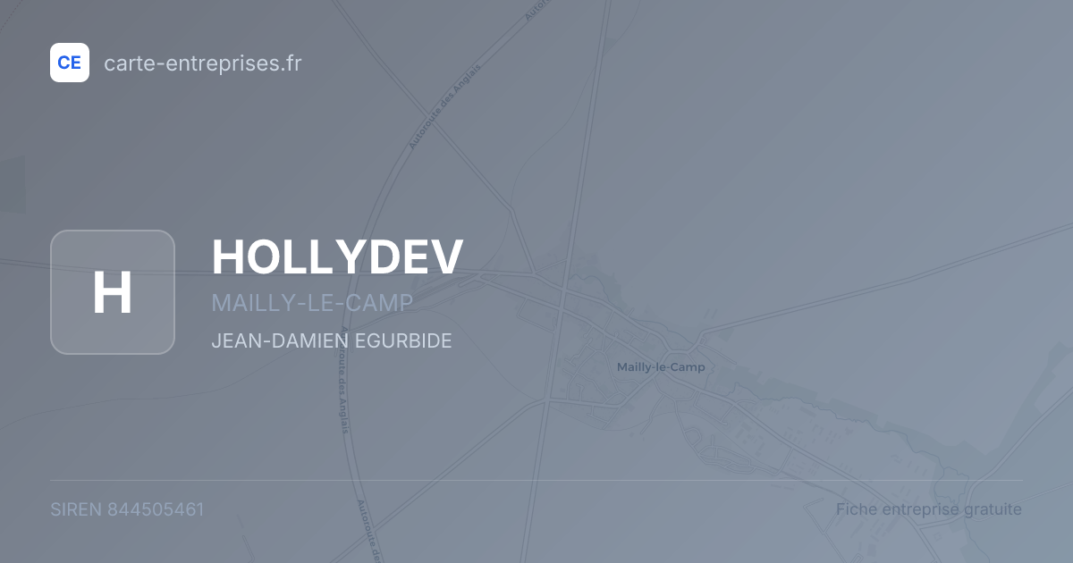 HOLLYDEV — 844505461 — fiche entreprise