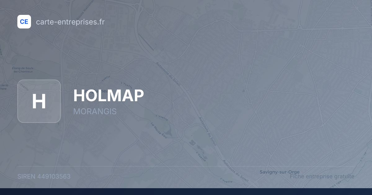 HOLMAP — 449103563 — fiche entreprise