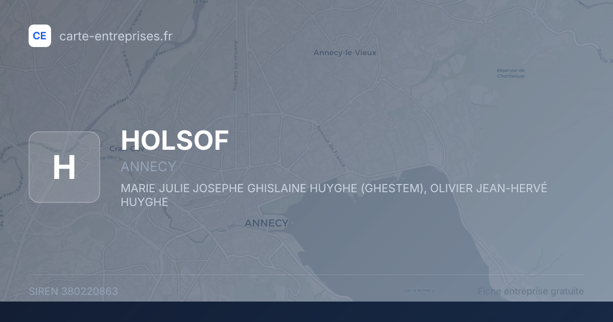 HOLSOF — 380220863 — fiche entreprise
