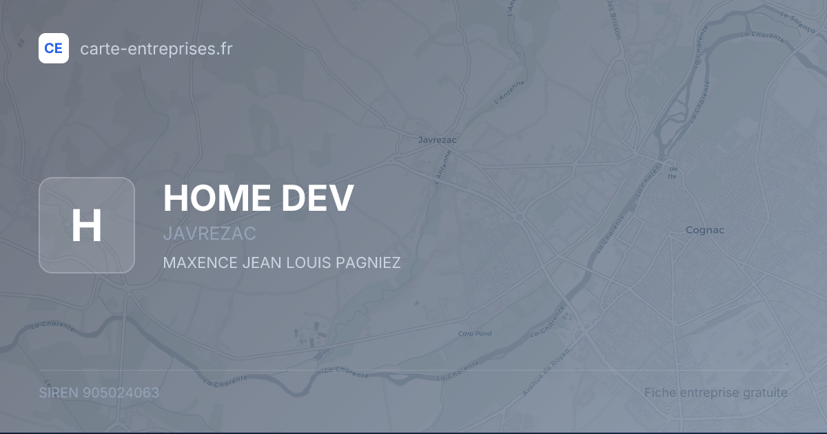 HOME DEV — 905024063 — fiche entreprise