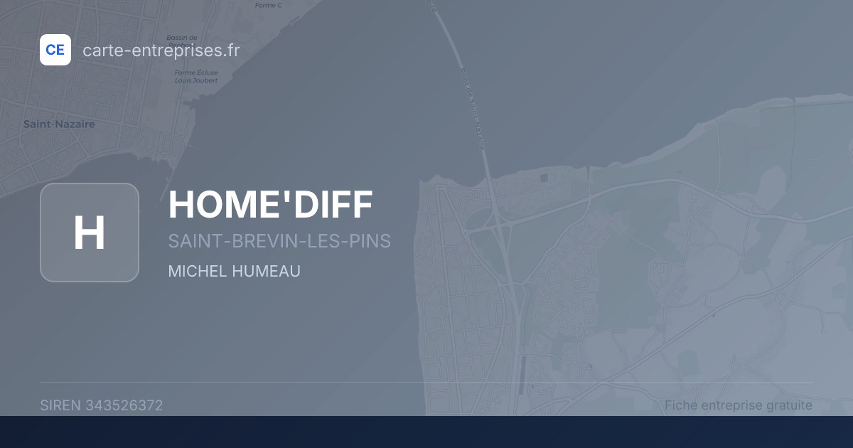 HOME'DIFF — 343526372 — fiche entreprise