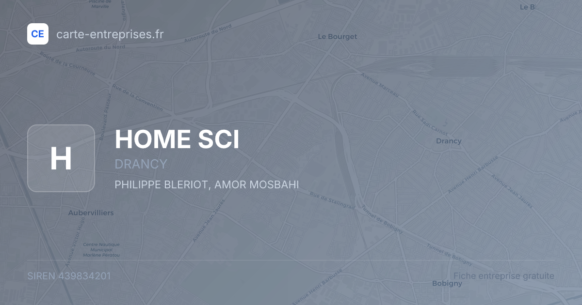 HOME SCI — 439834201 — fiche entreprise