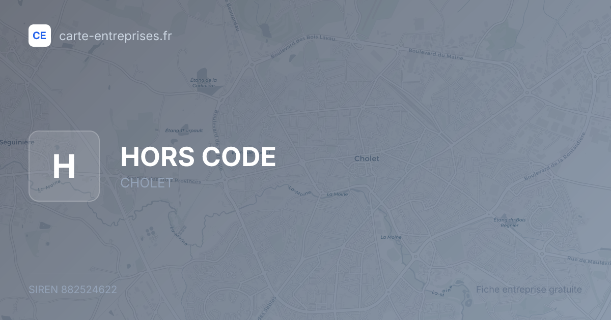 HORS CODE — 882524622 — fiche entreprise