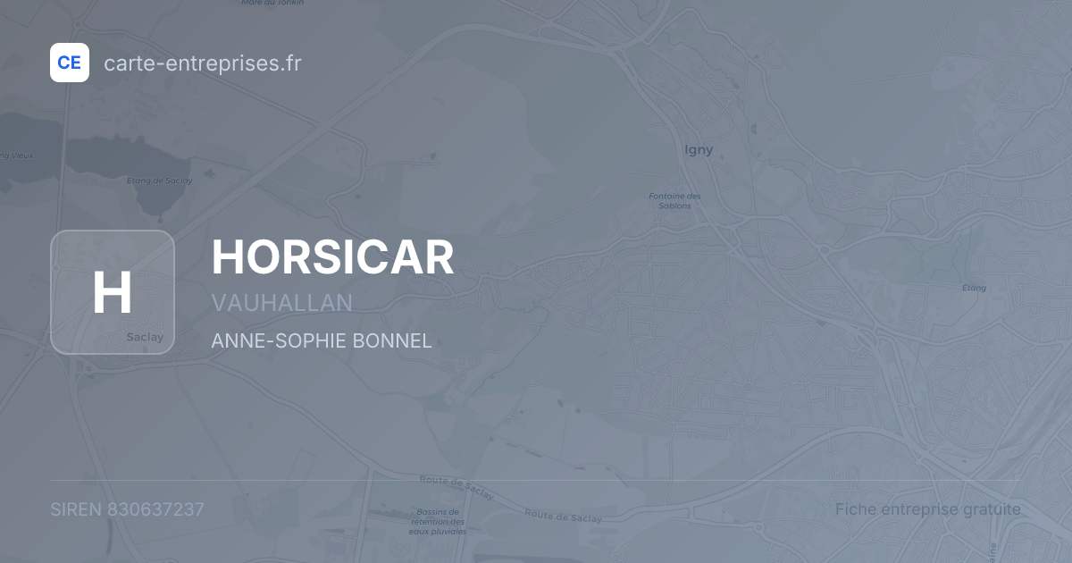 HORSICAR — 830637237 — fiche entreprise
