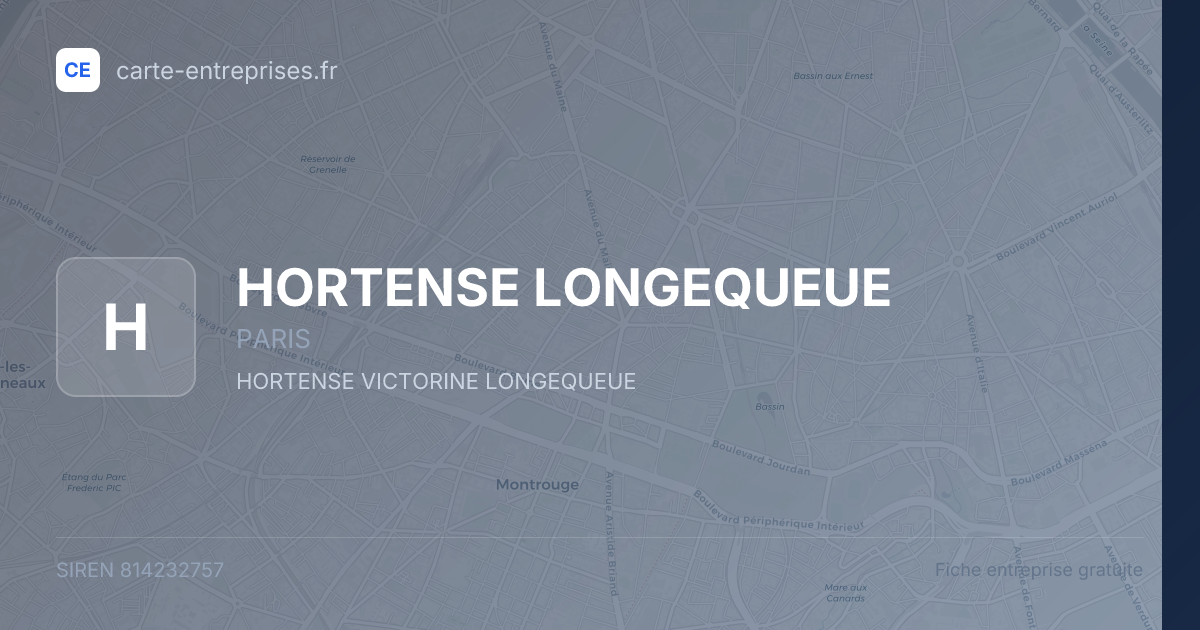 HORTENSE LONGEQUEUE — 814232757 — fiche entreprise
