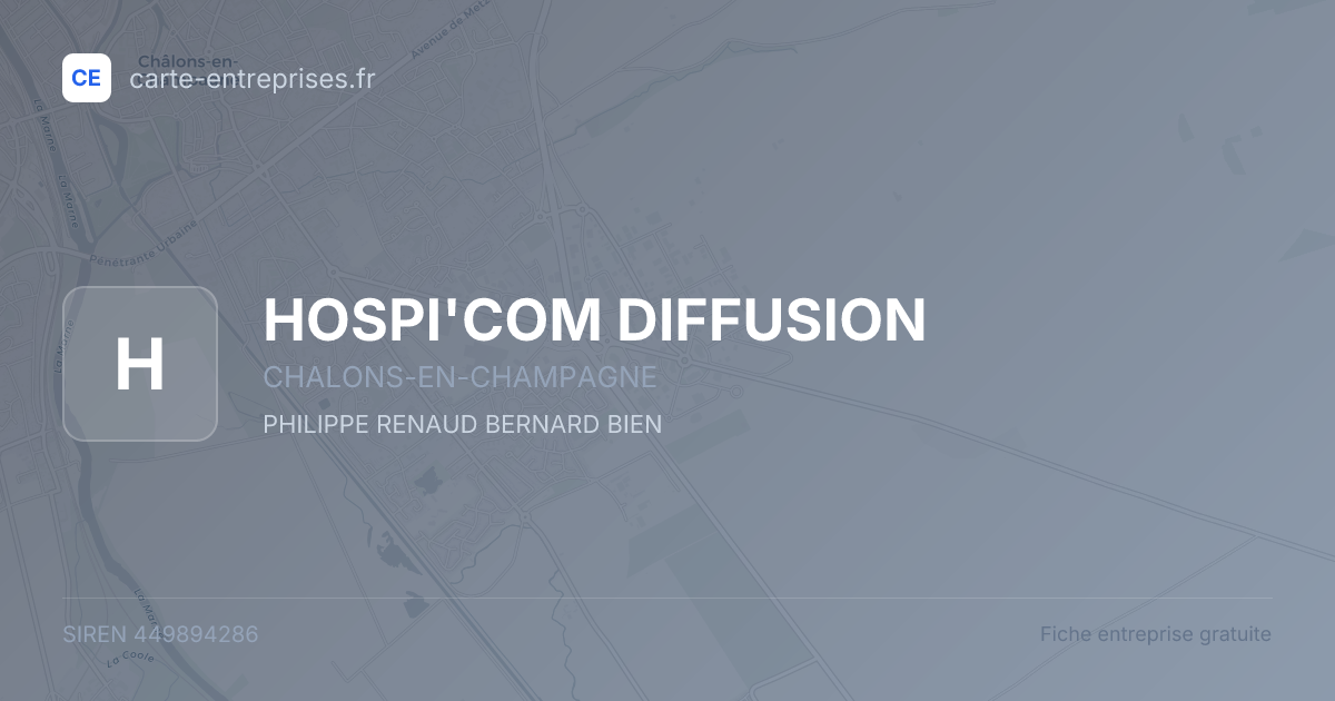 HOSPI'COM DIFFUSION — 449894286 — fiche entreprise