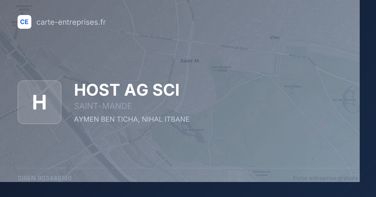 HOST AG SCI — 903448140 — fiche entreprise