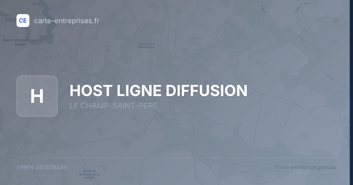 HOST LIGNE DIFFUSION — 397879446 — fiche entreprise