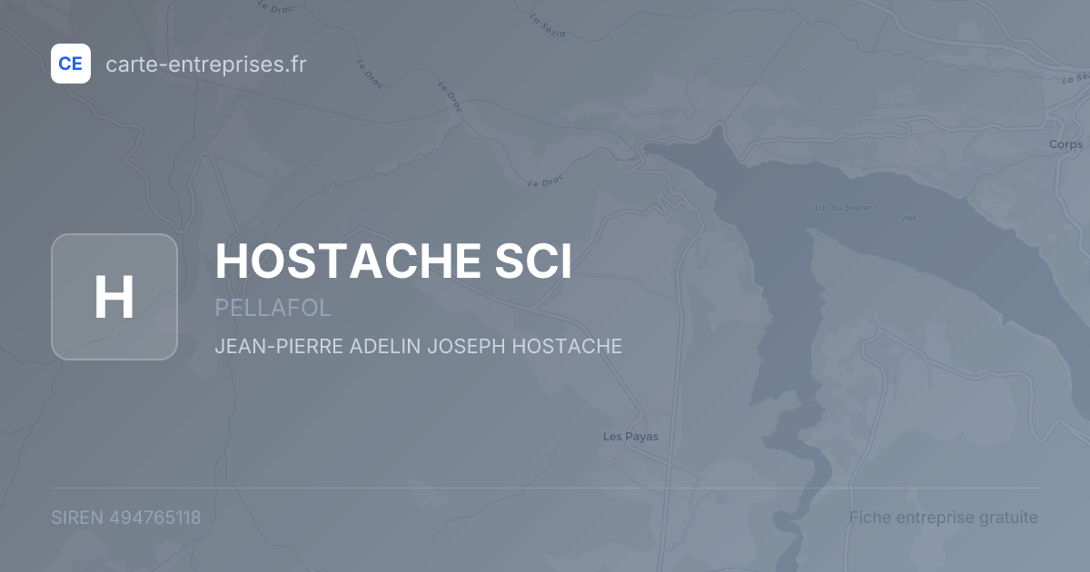 HOSTACHE SCI — 494765118 — fiche entreprise