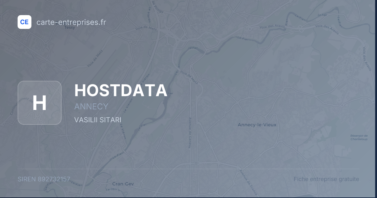 HOSTDATA — 892732157 — fiche entreprise