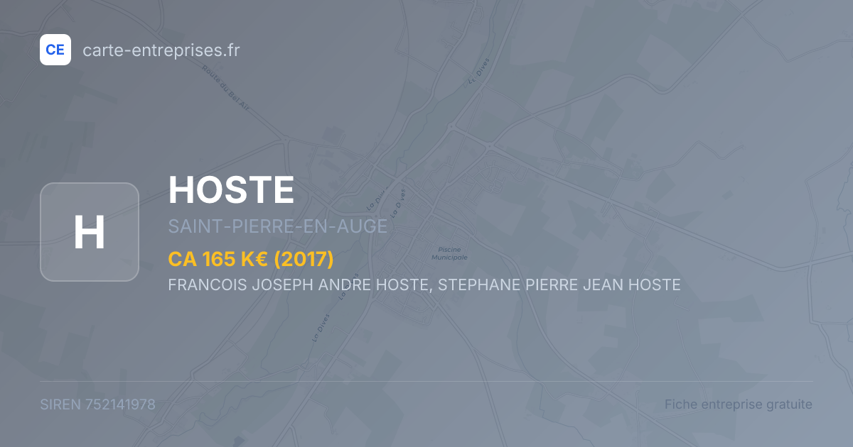 HOSTE — 752141978 — fiche entreprise