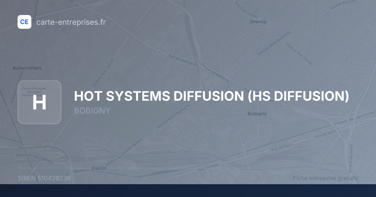 HOT SYSTEMS DIFFUSION (HS DIFFUSION) — 510428238 — fiche entreprise