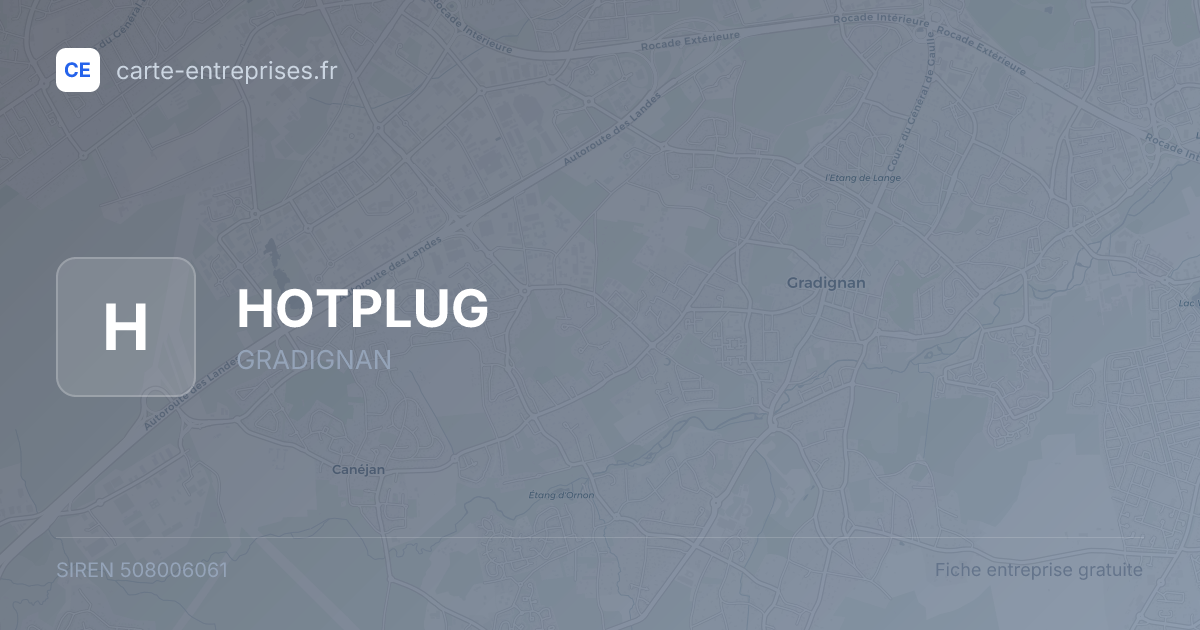 HOTPLUG — 508006061 — fiche entreprise