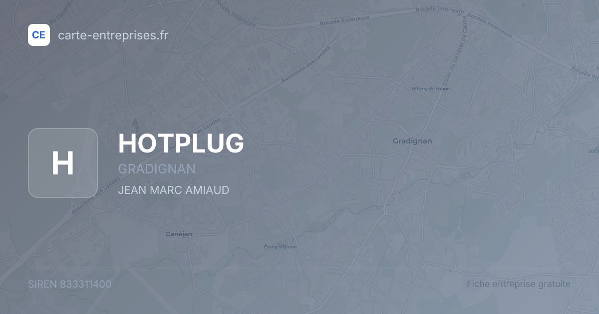 HOTPLUG — 833311400 — fiche entreprise