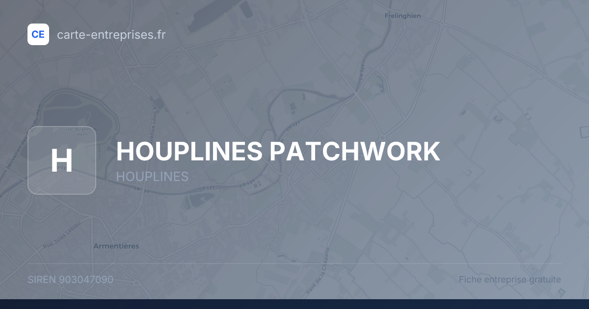 HOUPLINES PATCHWORK — 903047090 — fiche entreprise