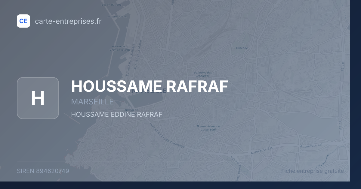 HOUSSAME RAFRAF — 894620749 — fiche entreprise