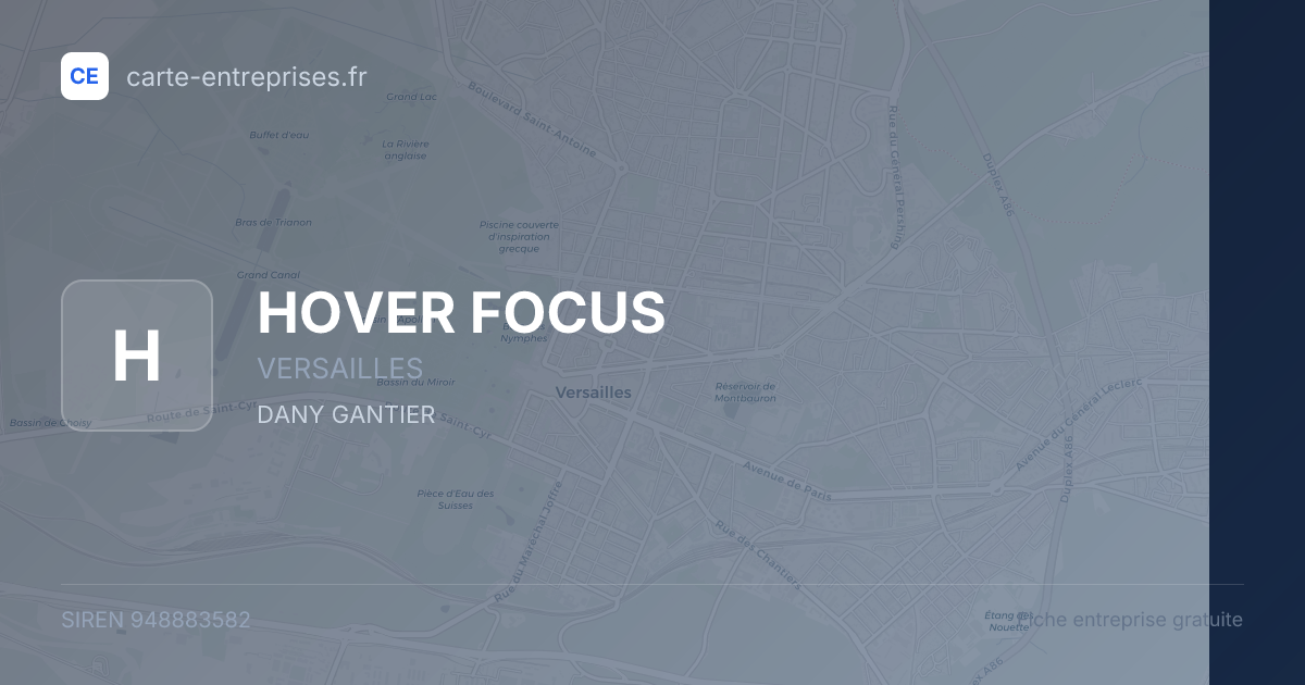 HOVER FOCUS — 948883582 — fiche entreprise
