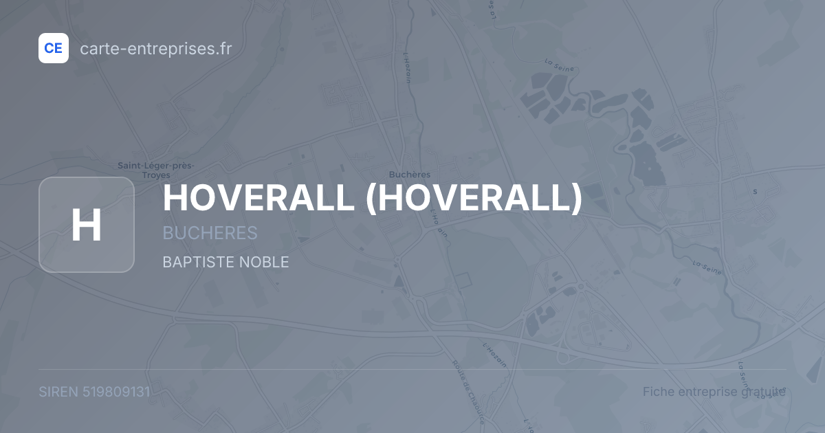 HOVERALL — 519809131 — fiche entreprise