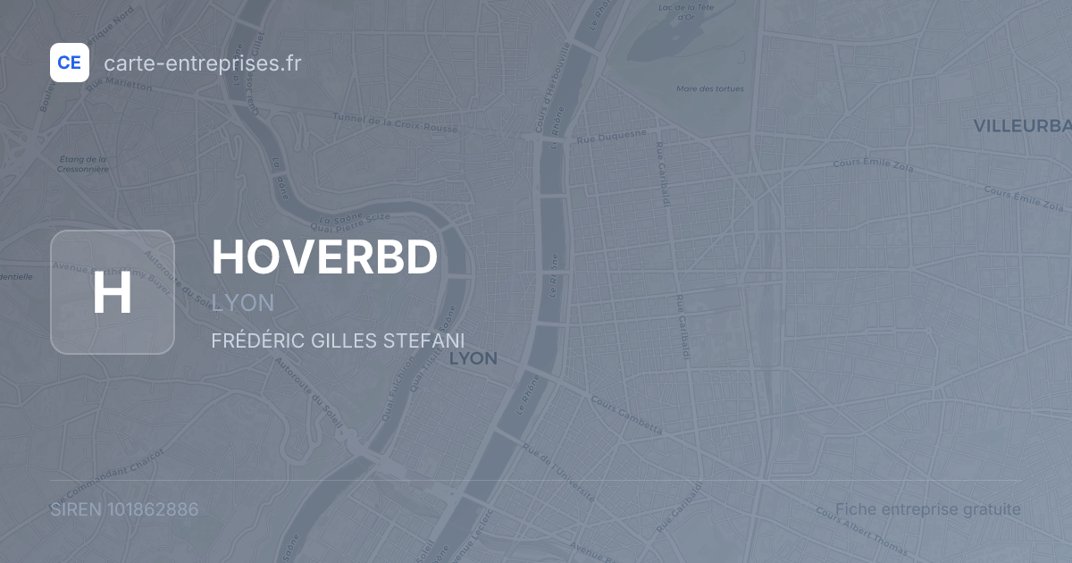 HOVERBD — 101862886 — fiche entreprise