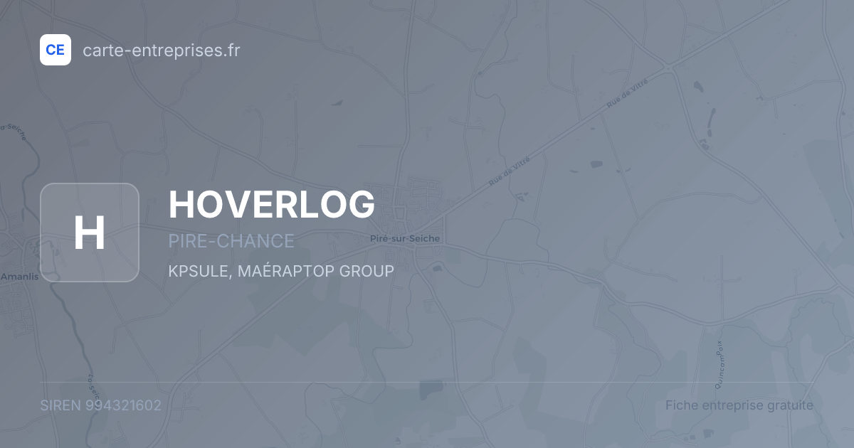 HOVERLOG — 994321602 — fiche entreprise