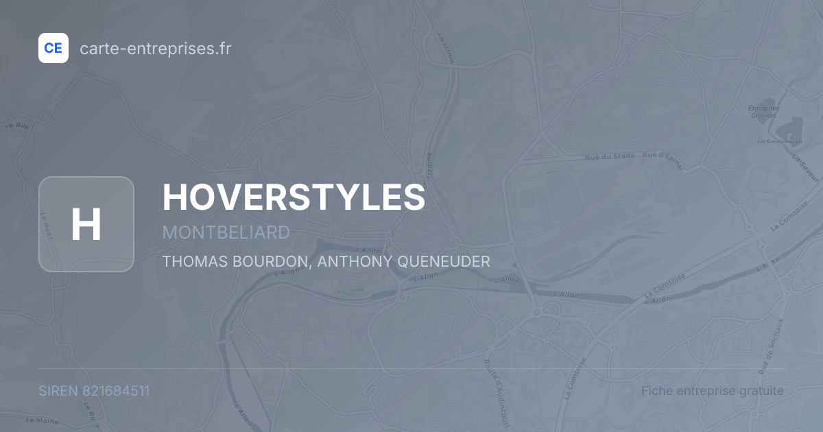 HOVERSTYLES — 821684511 — fiche entreprise