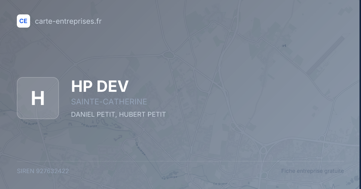 HP DEV — 927632422 — fiche entreprise