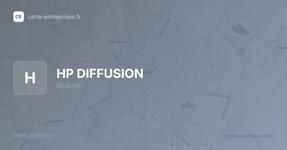 HP DIFFUSION — 422256727 — fiche entreprise