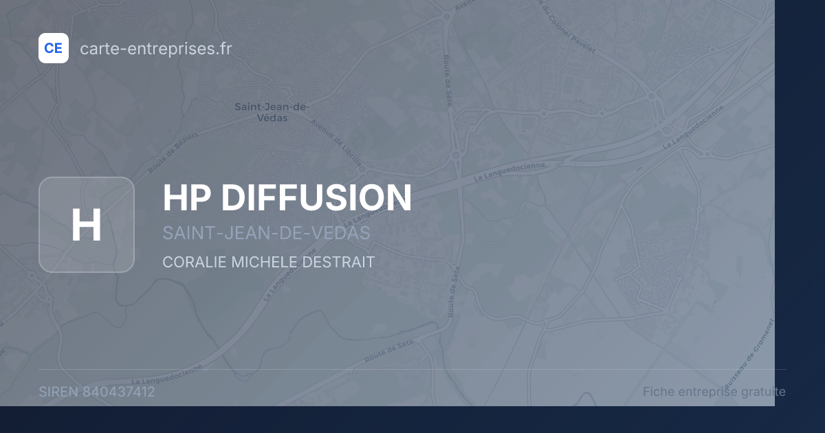 HP DIFFUSION — 840437412 — fiche entreprise
