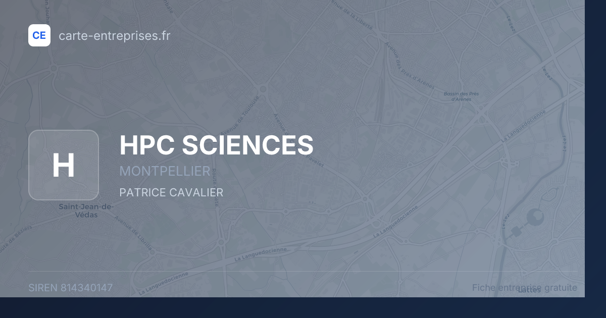 HPC SCIENCES — 814340147 — fiche entreprise