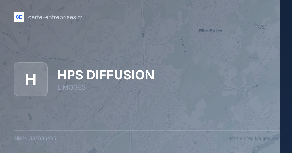 HPS DIFFUSION — 332836485 — fiche entreprise