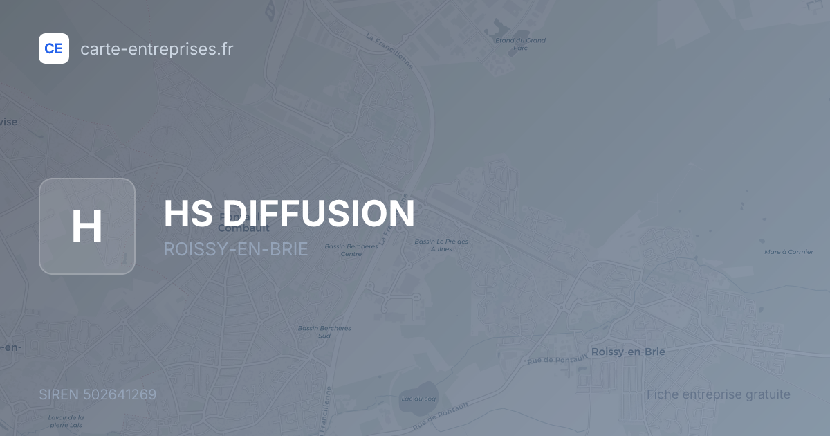 HS DIFFUSION — 502641269 — fiche entreprise